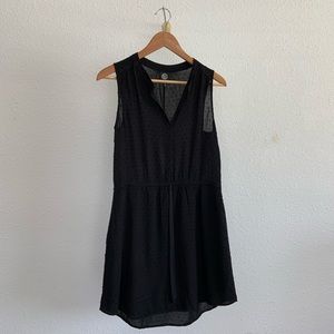 Bobeau Black Dotted Coverup/Dress